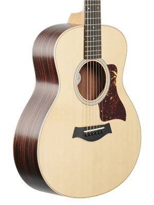 Taylor GS Mini Rosewood Acoustic Guitar with Gig Bag Natural Body Angled View